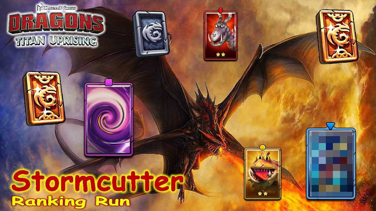 Dragons: Titan Uprising / Stormcutter Ranking Run / Full Battle / BP 8600+ / (HTTYD)