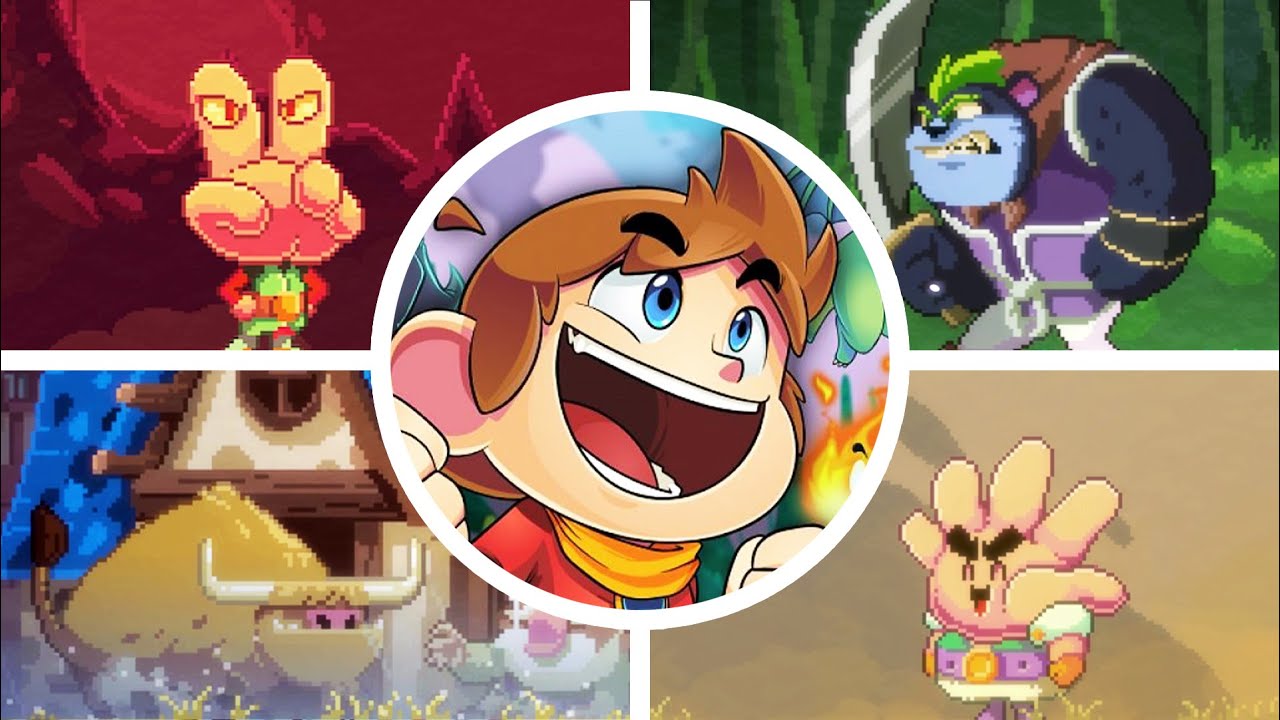Alex Kidd in Miracle World DX - All Bosses + Ending [No Damage]