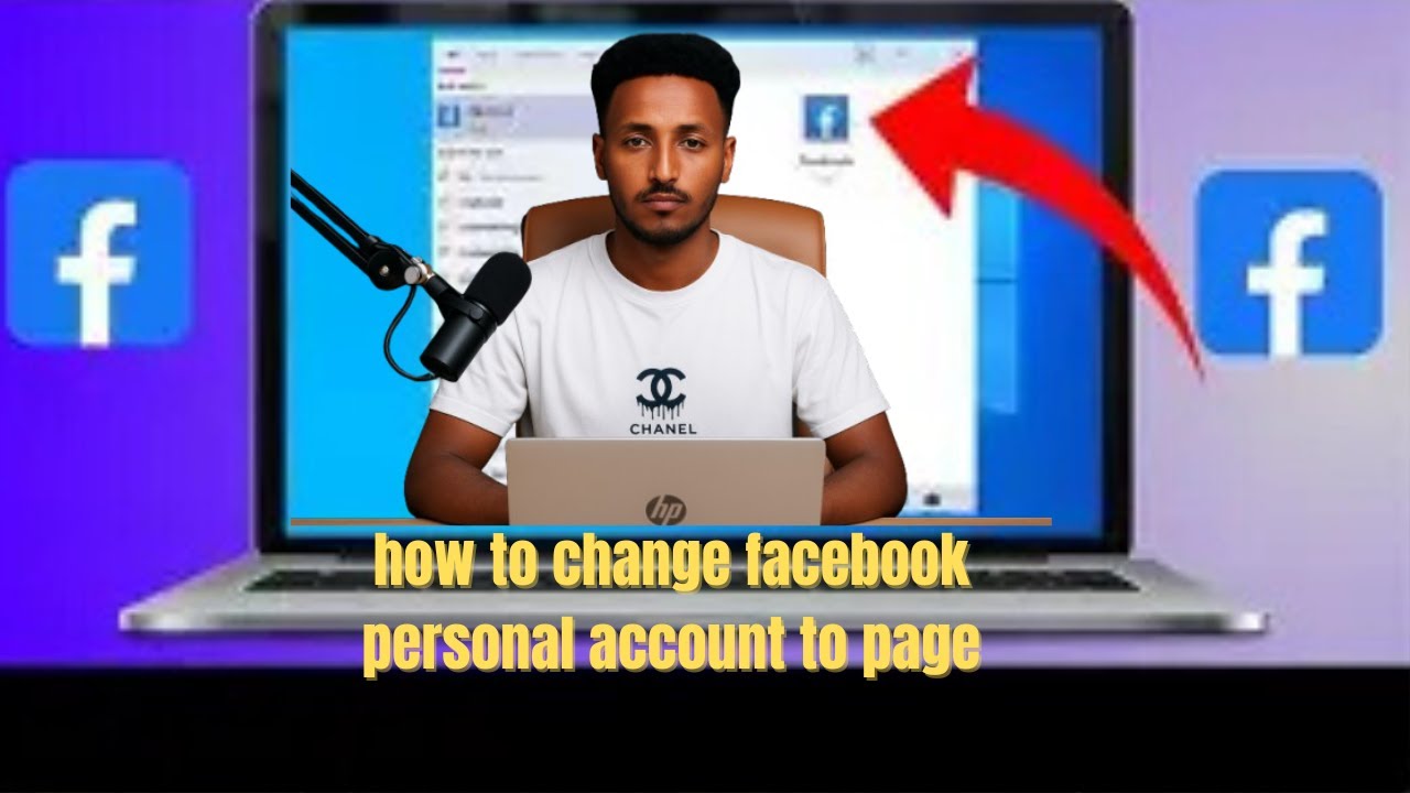 how to change Facebook personal account to Facebook page