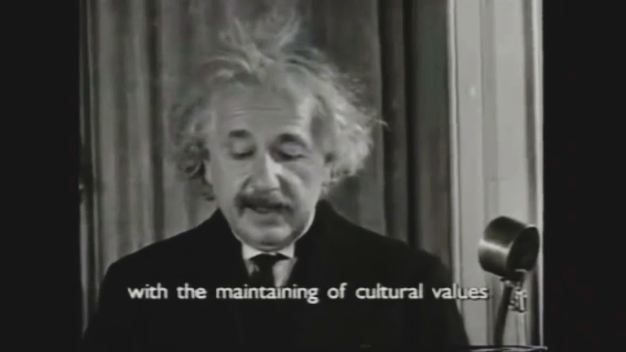 Real Speech by Albert Einstein | Albert Einstein's Voice | Einstein Speaking