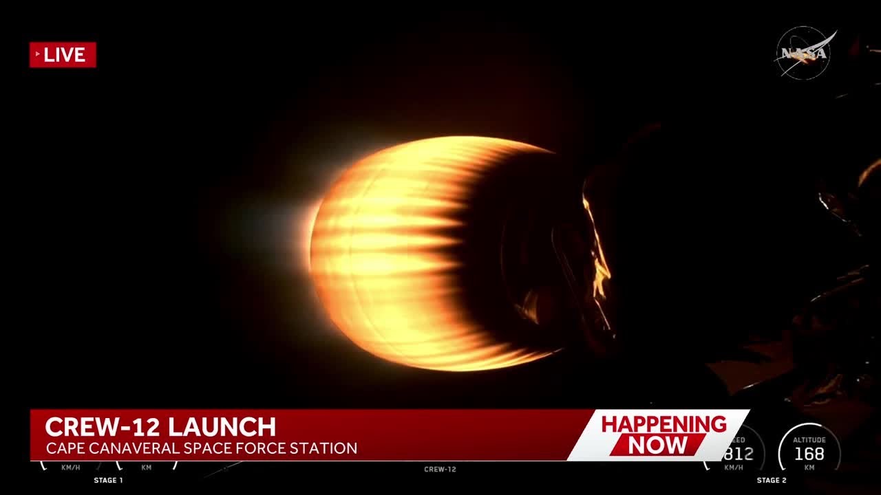 Crew-12 blasts off toward International Space Station from Florida’s Space Coast