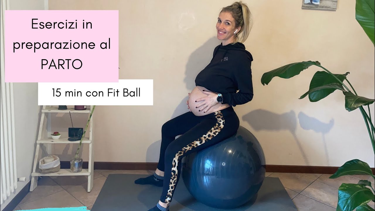 15 min ALLENAMENTO PREPARAZIONE PARTO | Pavimento pelvico, bacino, schiena su Fit Ball