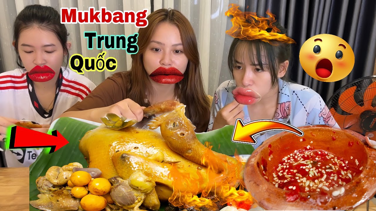 Mukbang Gà Hấp Nước Mắm Nhỉ Cay Xxxx Chấm Muối Ớt Siêu Cay Bắt Trước Mấy Chị Bên Trung Quốc
