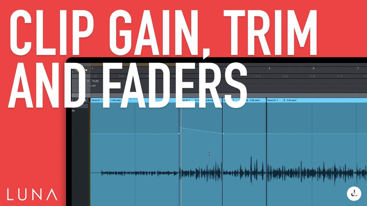 Using Clip Gain, Trim & Fader Automation