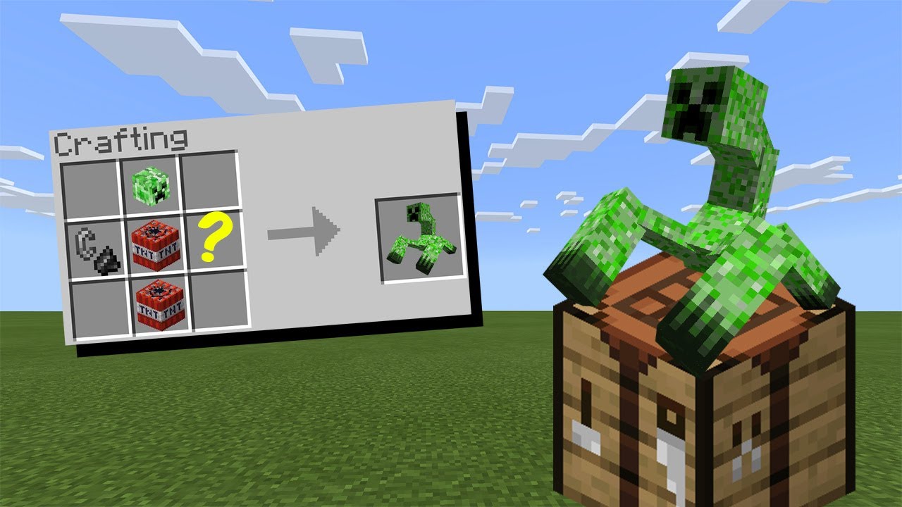 How to Craft a Mutant Creeper - Minecraft