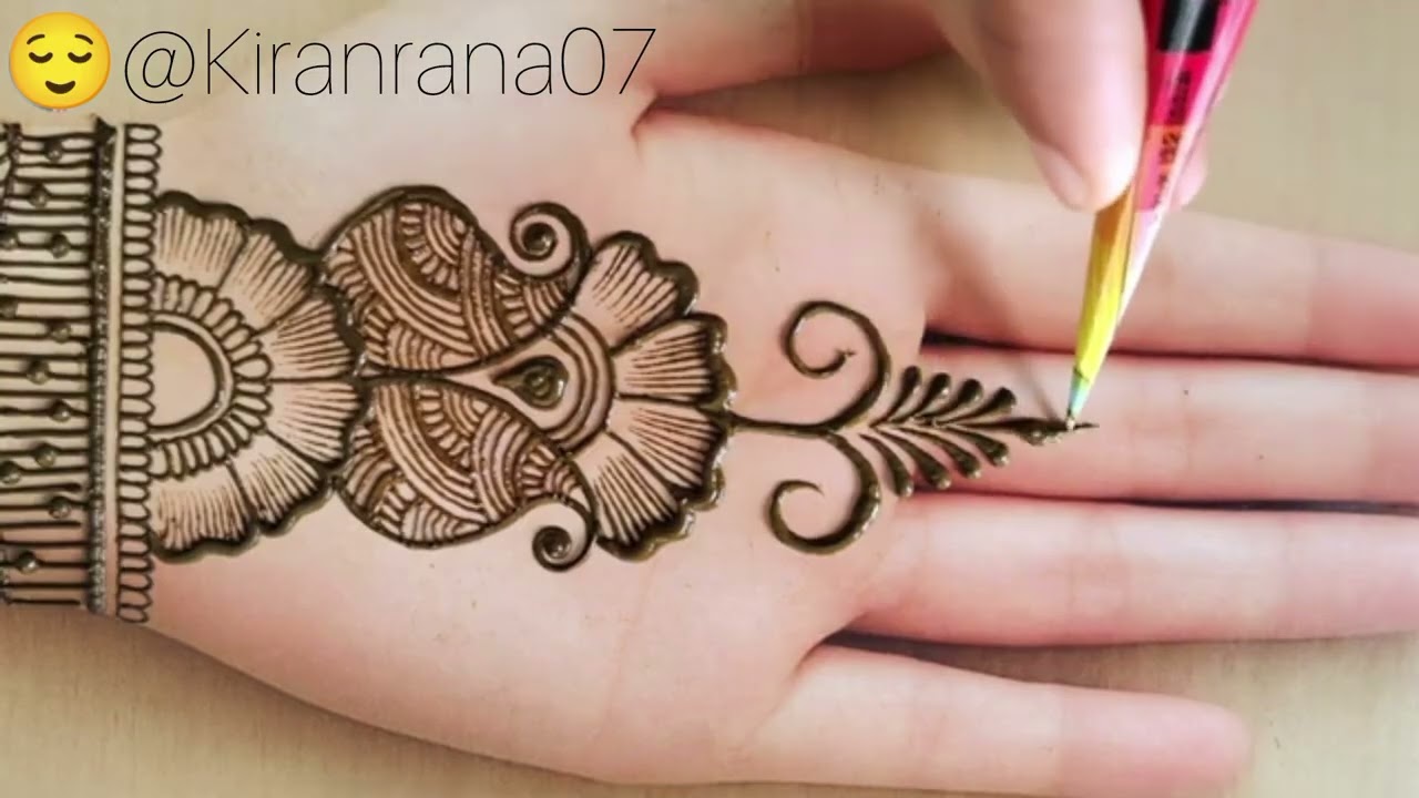 Front hand simple and easy mehandi design for beginners #mehndi #mehandidesign#letestmehndi❤#part02 