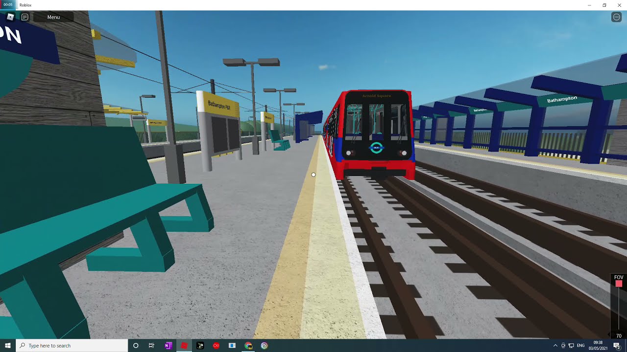 DLR Train Ride from Bathampton to Airport