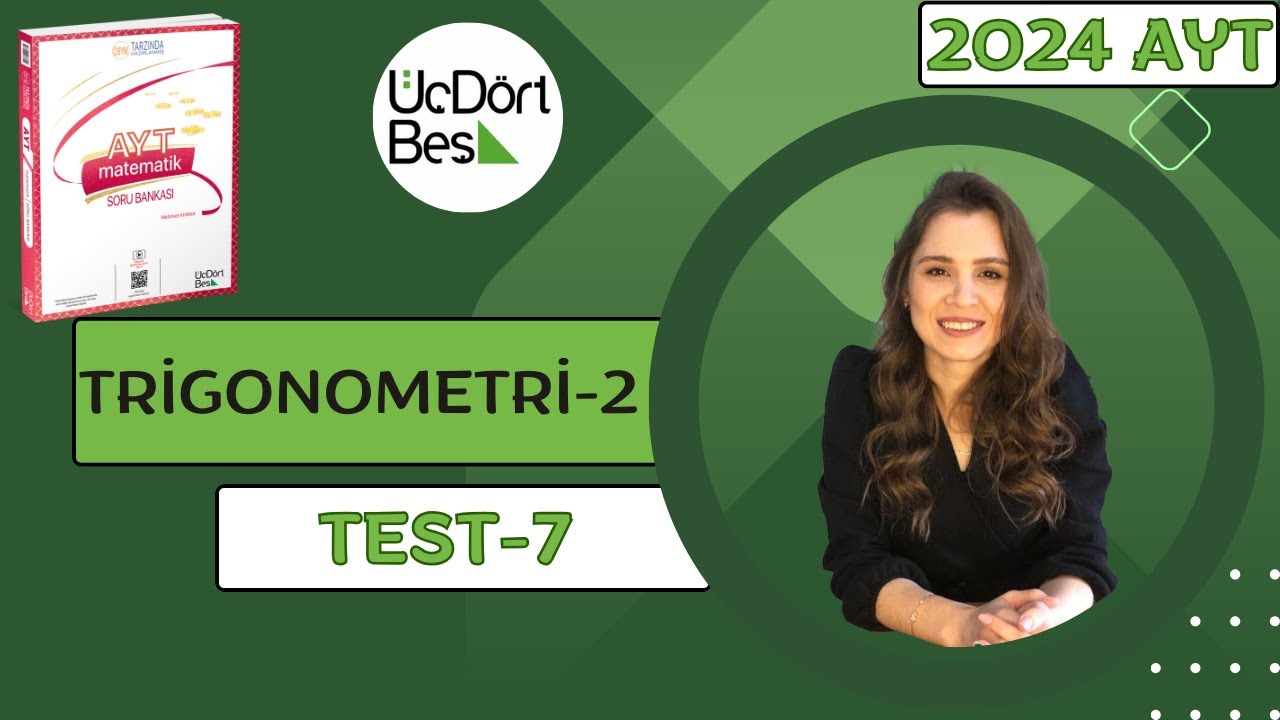 (2024) 345 AYT MATEMATİK | TRİGONOMETRİ-II TEST- 7 | #345 #aytmatematik #yks2024