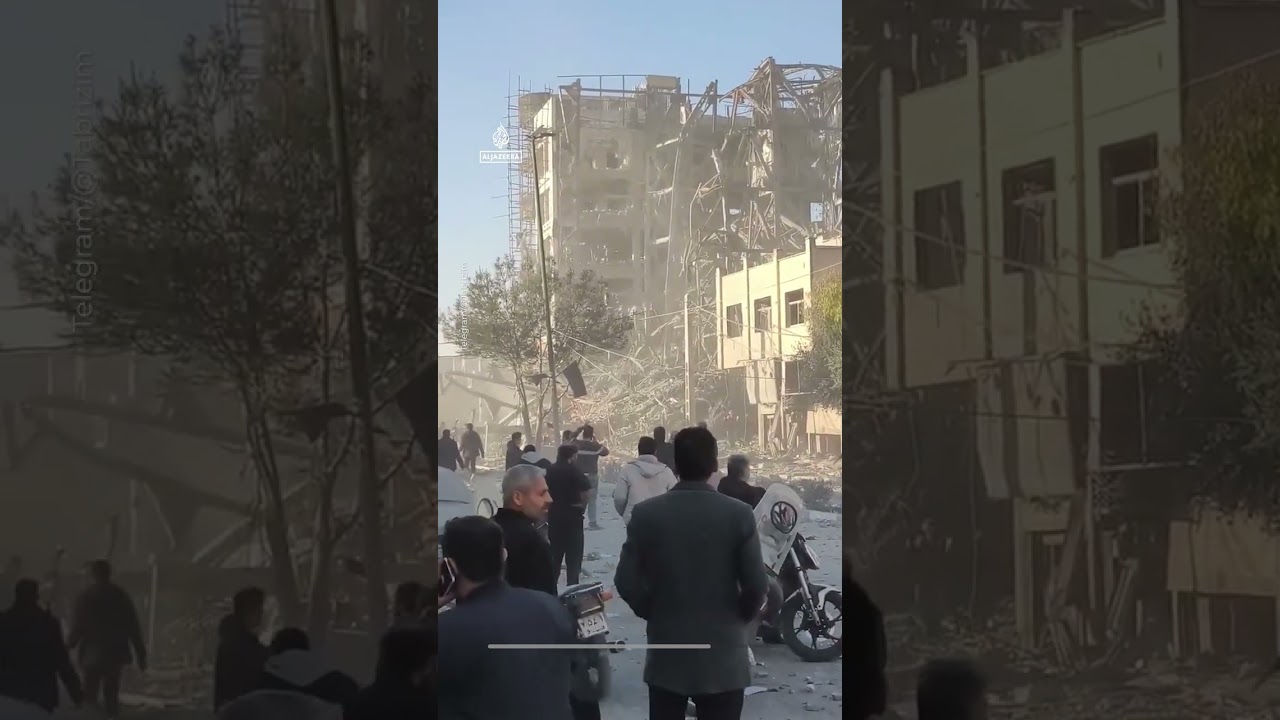 Destruction seen after attack on Iran's Assembly of Experts building | AJ #shorts