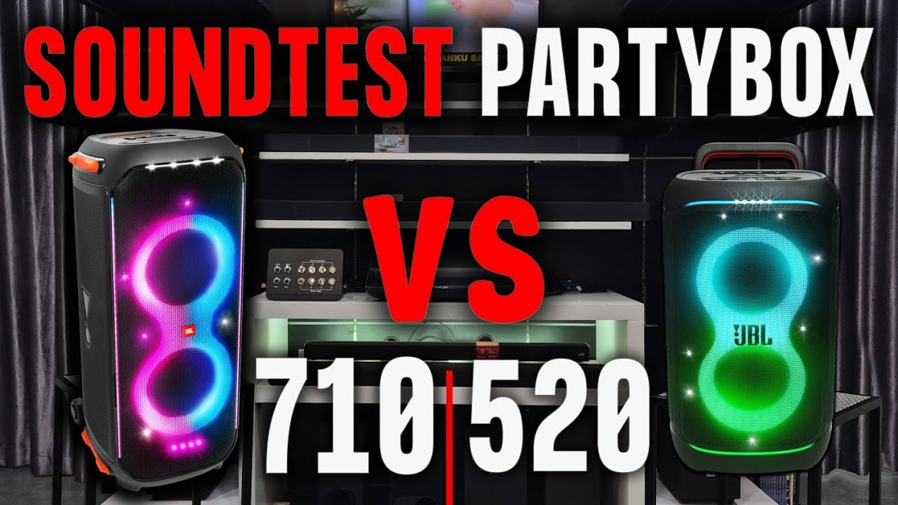 SOUND TEST JBL PARTYBOX 710 VS 520 !! | UTAMA AUDIO #jblpartybox 