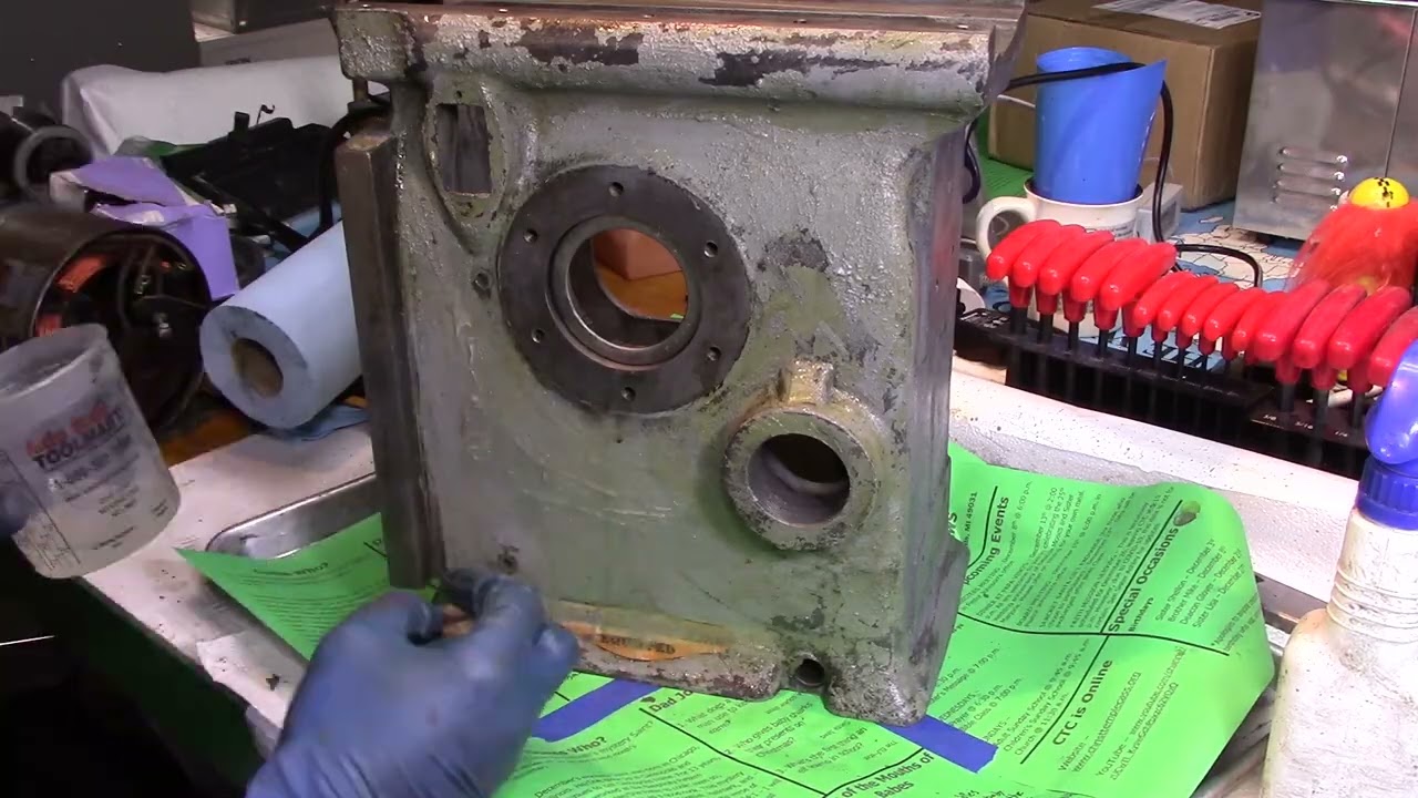 Atlas 7B Shaper Restoration, Part 2.  Cleaning & Paint Removal.