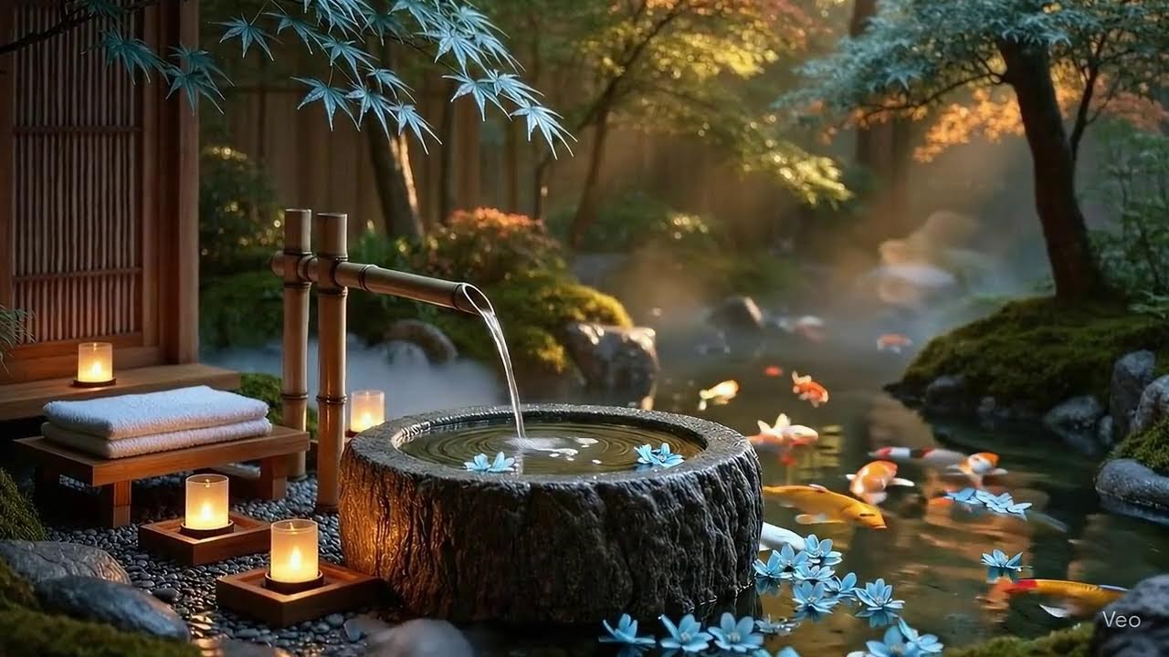 Night Relaxation Music 🌿 Flowing Water Ambience to Reduce Stress, Anxiety & Restlessness