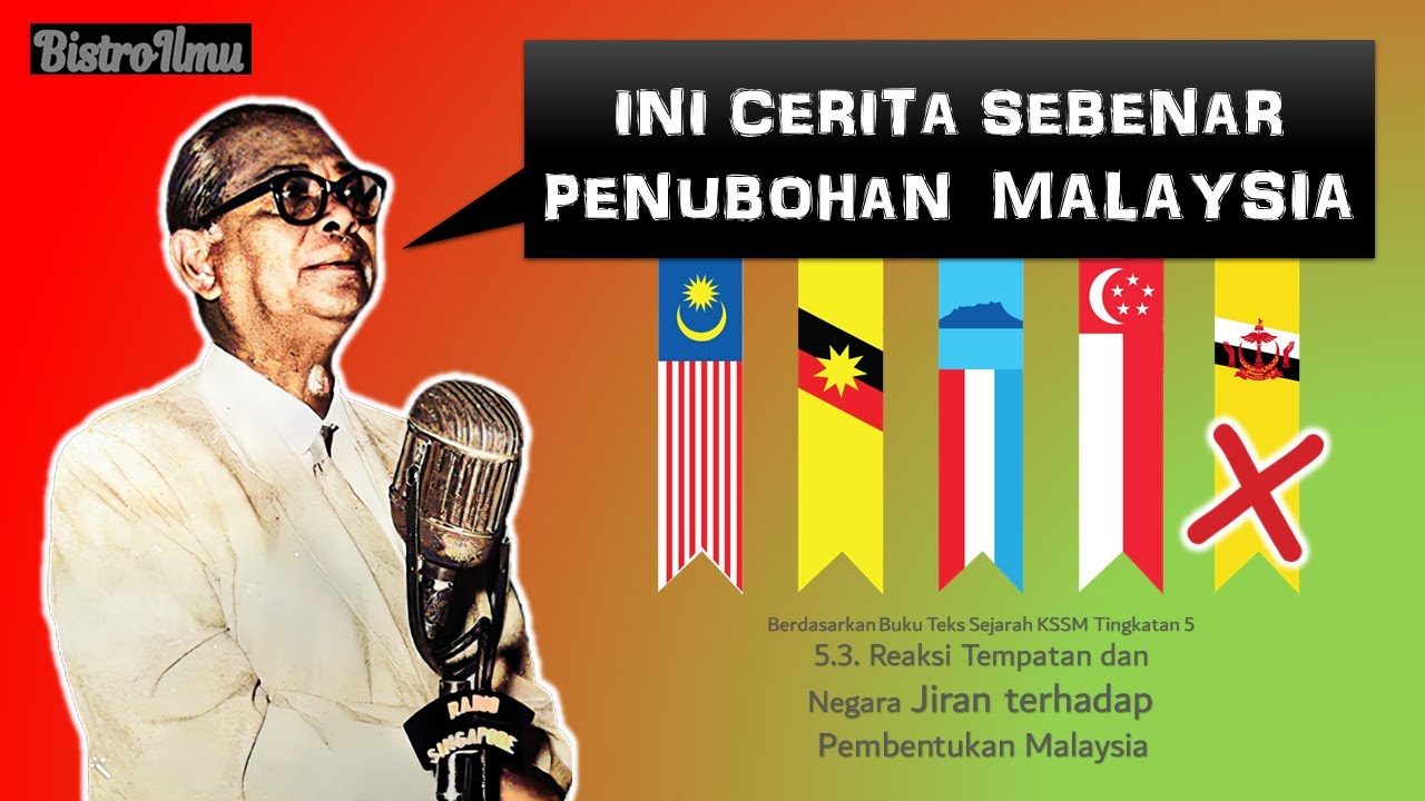 SEJ T5 BAB 5  | Topik 5.3.Reaksi Tempatan dan Negara Jiran terhadap Pembentukan Malaysia