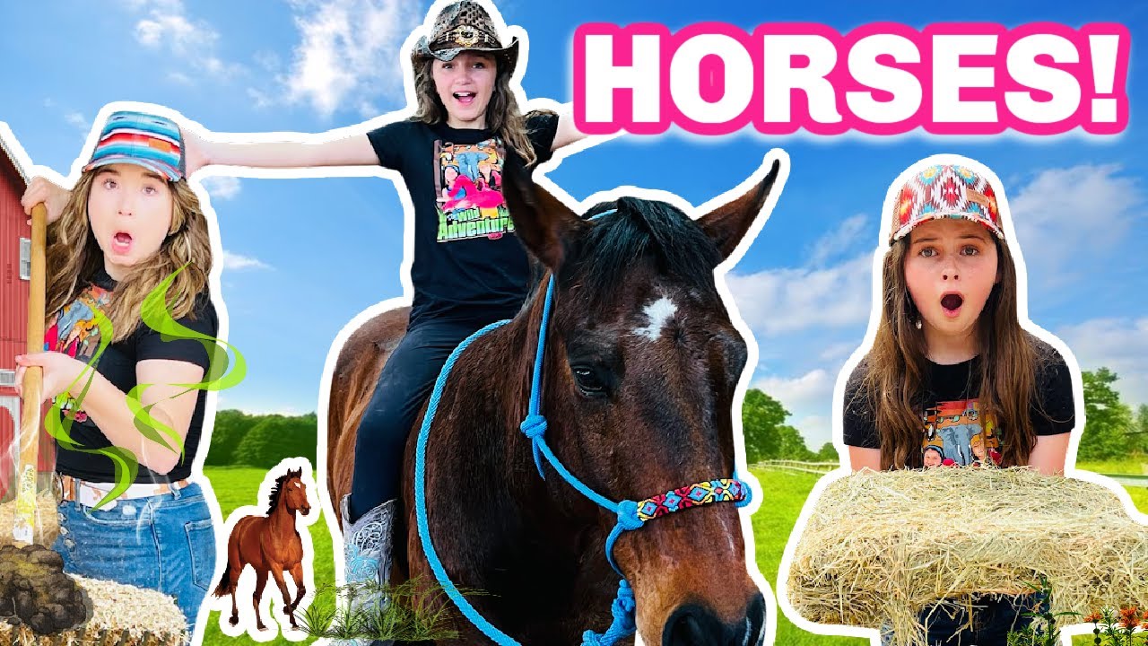 A Day in the Life of a Horse Owner! (Horses for Kids)