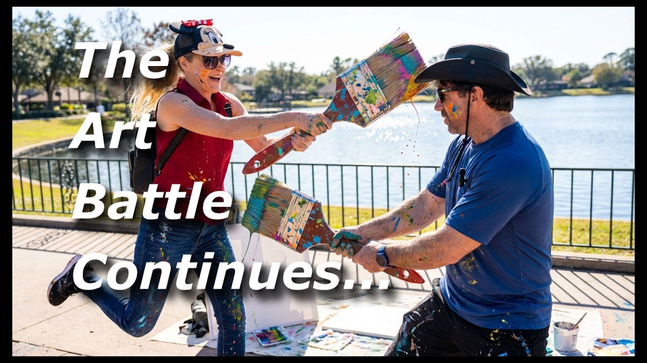 ART BATTLE CONITUES! 3rd annual Art Battle between Michelle & Torran at Epcot Festival of the Arts