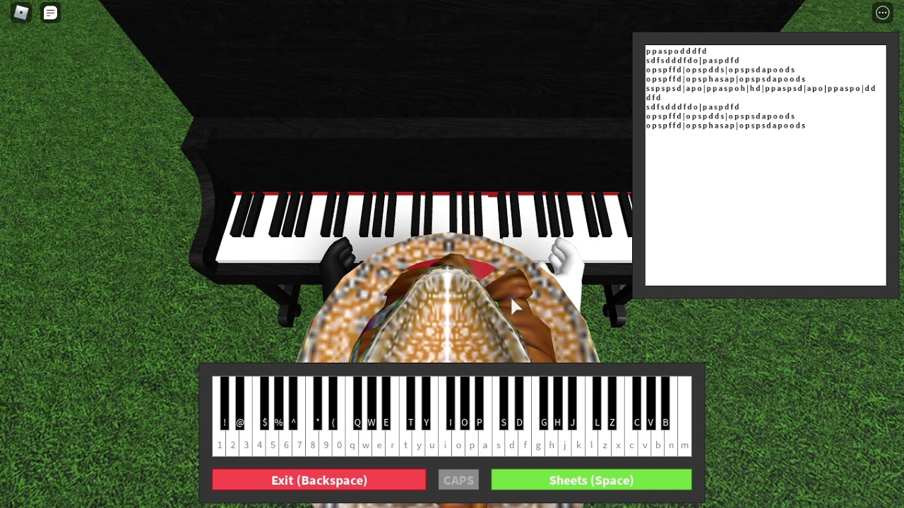 Rick Roll Roblox Piano