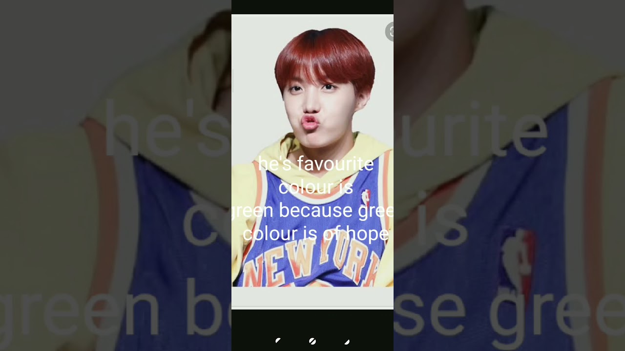 Amazing fact about jhope