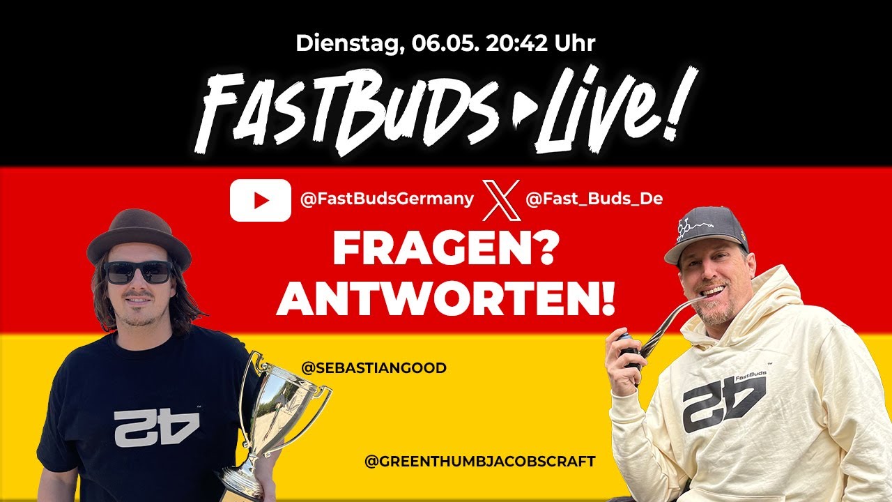 ❓Deine Fragen,🌱Deine Pflanzen, Deine Bühne🎤 – Fast Buds Live Q&A mit Sebastian & Bernie