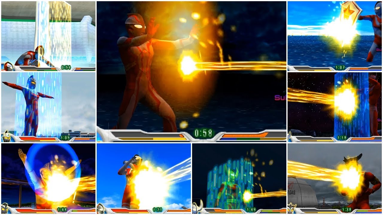Semua Perisai  ( Barrier ) di Ultraman Fighting Evolution 0 (Zero)