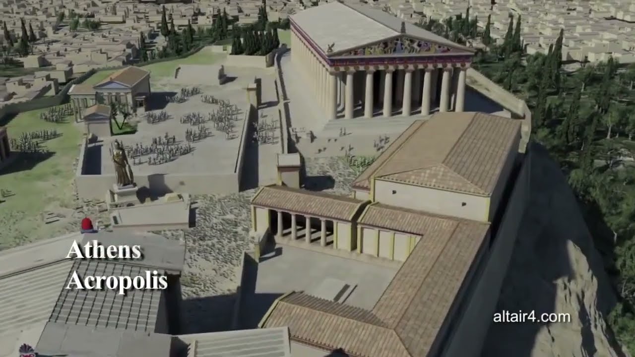 Акрополь в Афинах  3D реконструкция