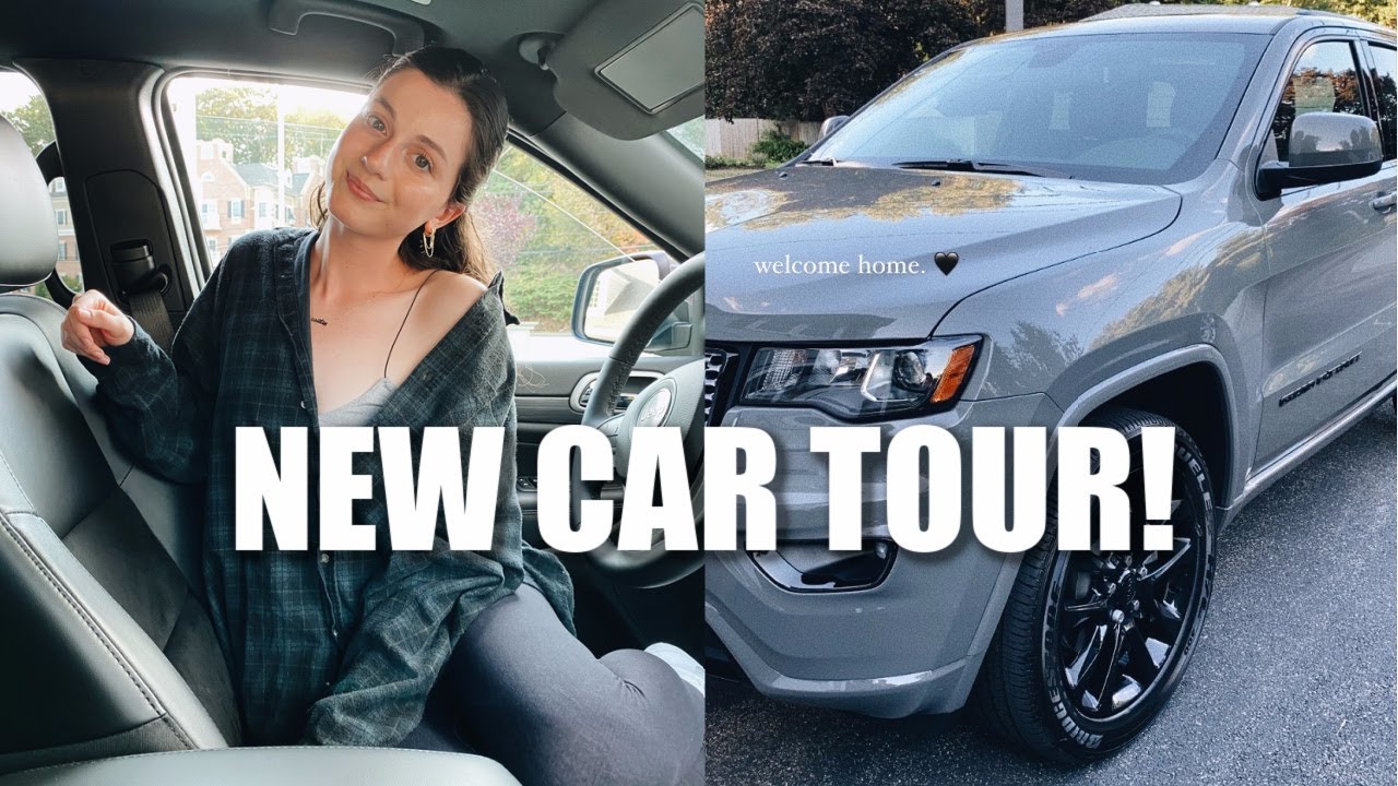 NEW CAR TOUR + what's in my car! | 2020 Jeep Grand Cherokee Altitude