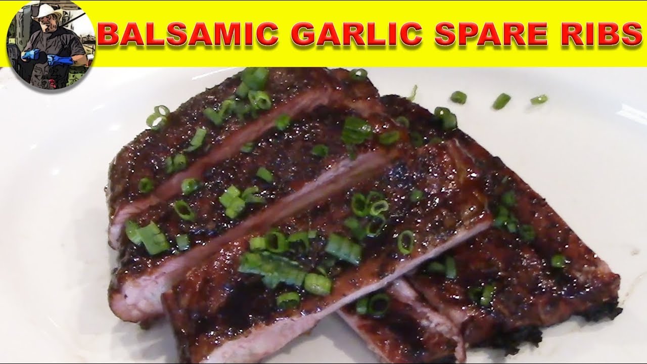 Balsamic Garlic Spare Ribs
