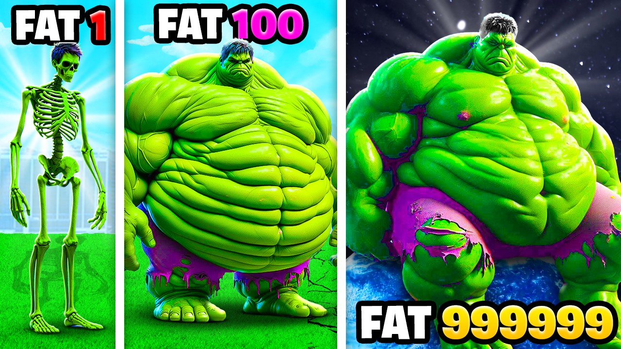 Skinny To FATTEST HULK EVER In GTA 5!