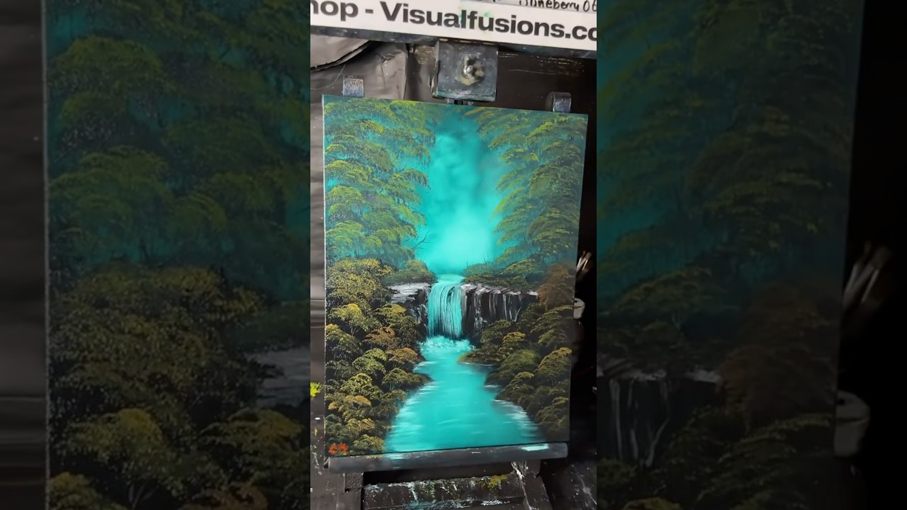 Turquoise Tranquility Oil painting 422