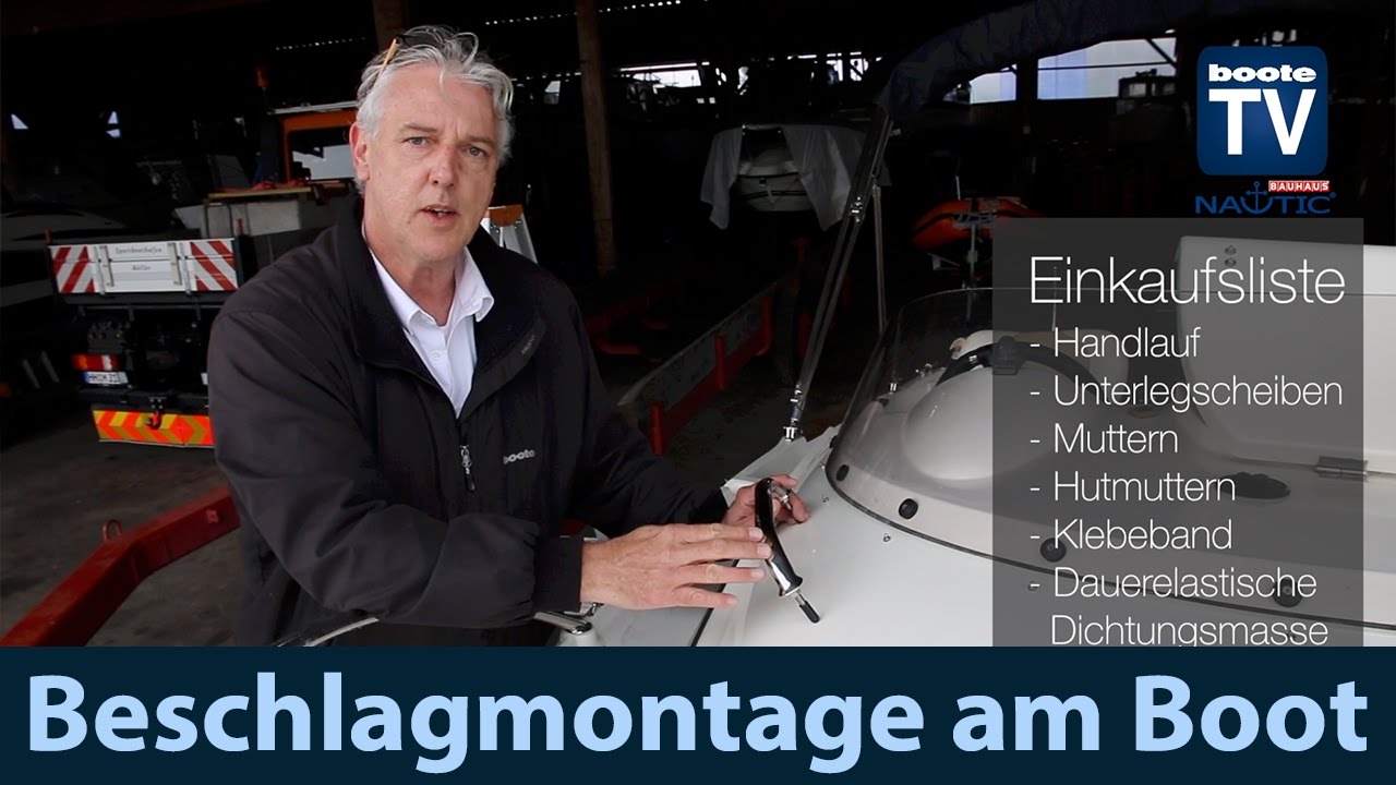 Beschlagmontage | Flaggenstockhalter | Handlauf Montage | Anleitung