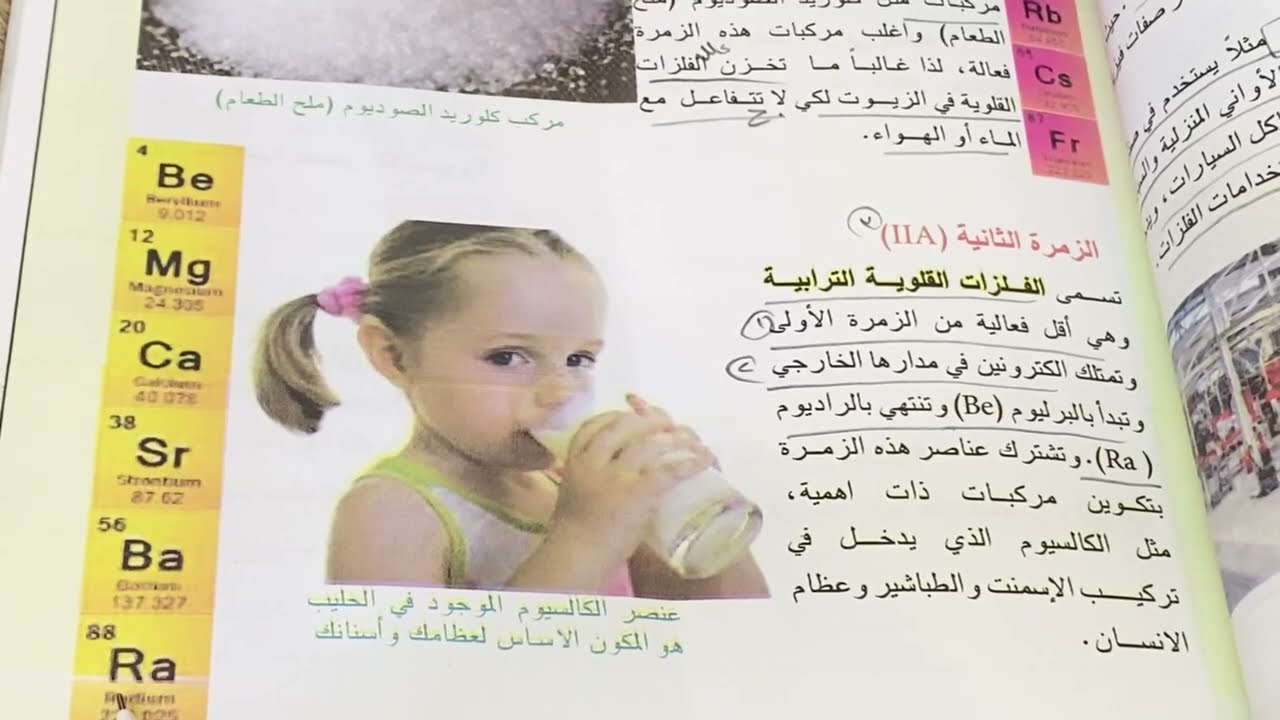 (الفلزات )علوم كيمياء للصف الاول متوسط ص 58، ست مريم