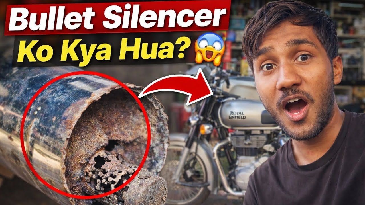 Ohh😯 Bullet ke Silencer ko kya hua? | Royal Enfield Silencer Damage Problem