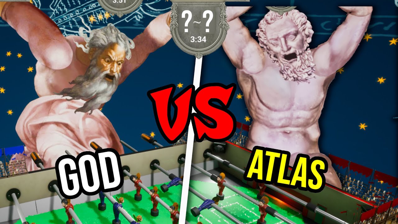 Beating GOD at Foosbal in Rock of Ages 2!