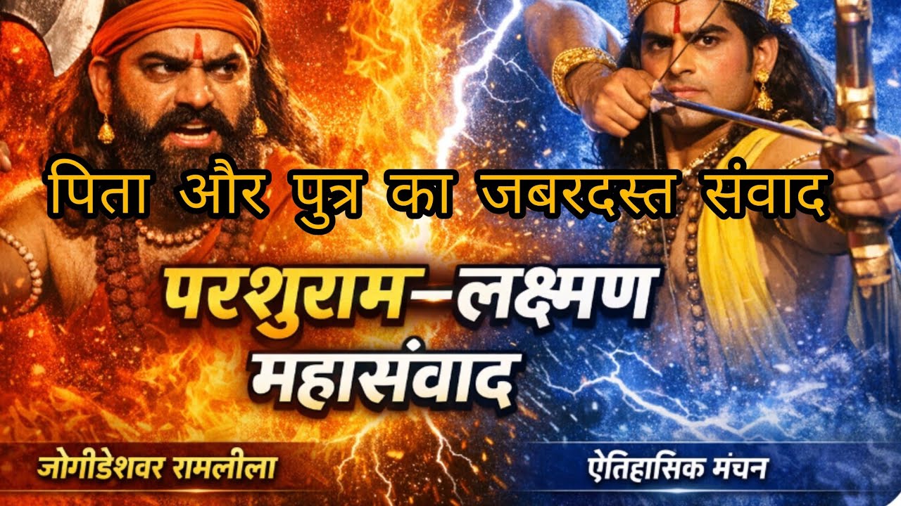 लक्ष्मण परशुराम संवाद ,पिता पुत्र एक ही मंच पर 