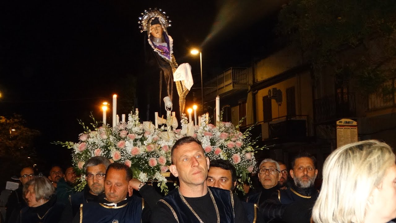 D.co La Barbera  - Venerdì Santo 2025 a Partanna M. - Rientro della Vara della Madonna Addolorata -