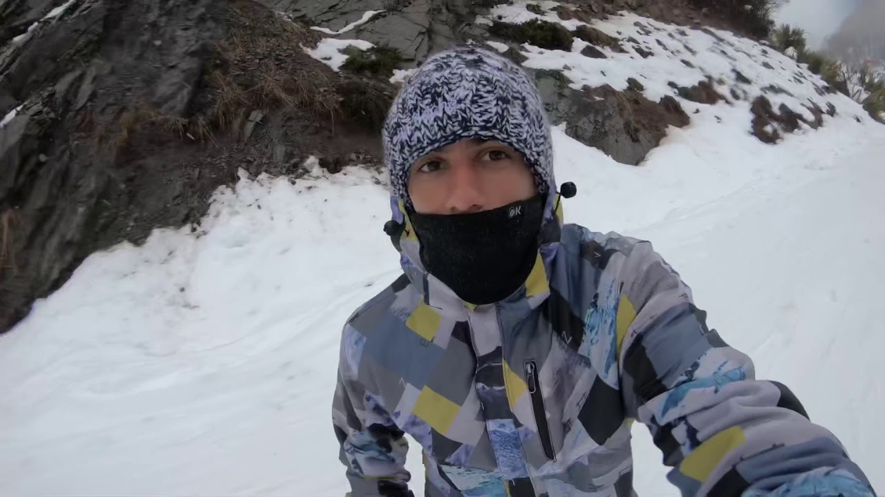 Bariloche, Argentina - Descendo a montanha de Cerro Catedral de Snowboard ( iniciante )