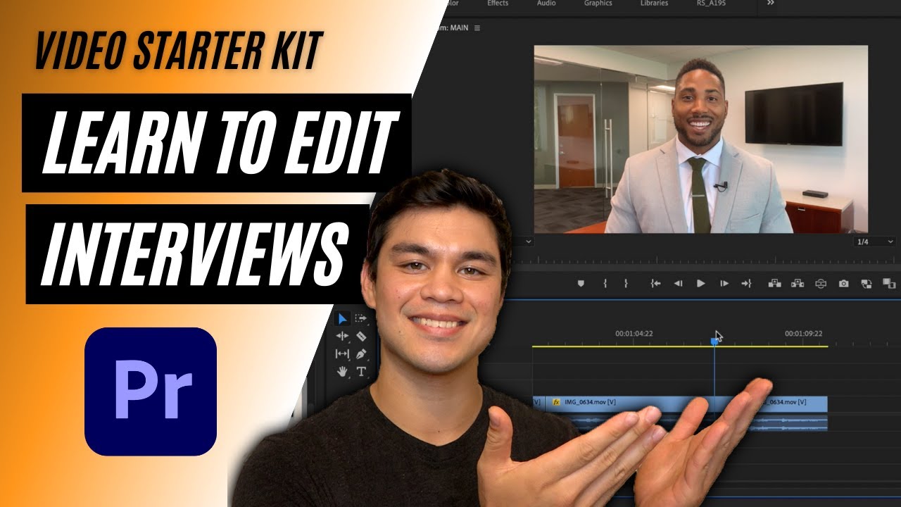 Как редактировать интервью в Premiere Pro (для начинающих)