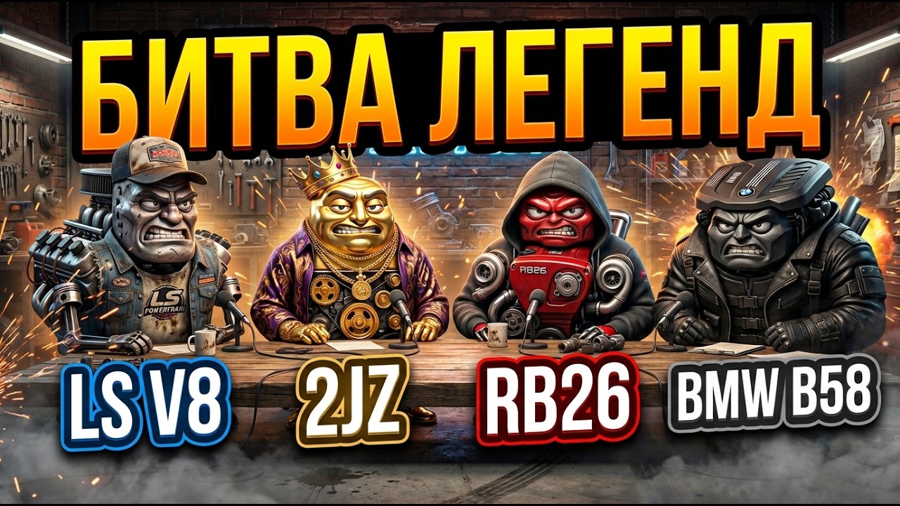 ПОДКАСТ ЖИВОЙ ГАРАЖ #3 💀 Жесткий спор легенд JDM, V8 и BMW!