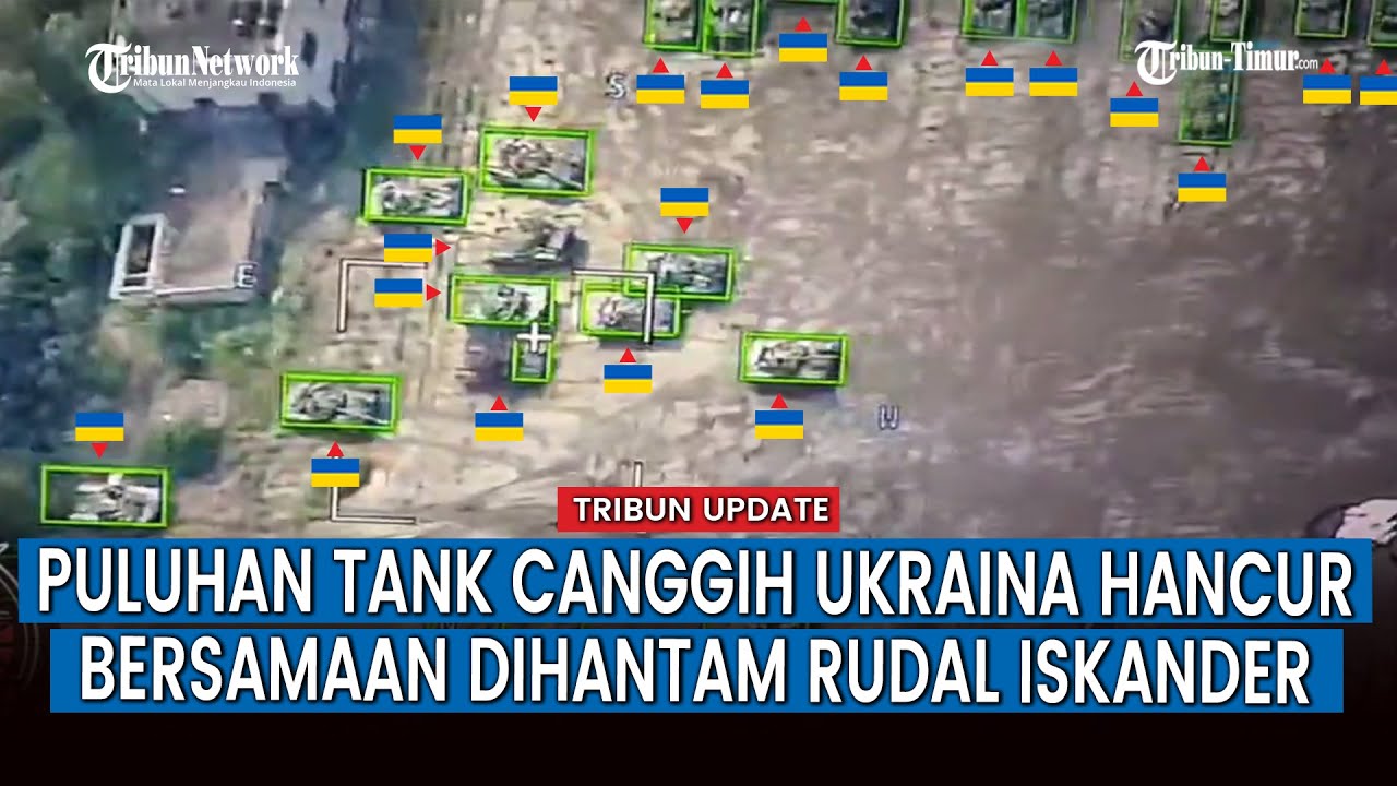 Pangkalan Berisi Puluhan Tank Ukraina di Kharkov Diserang Rudal Rusia