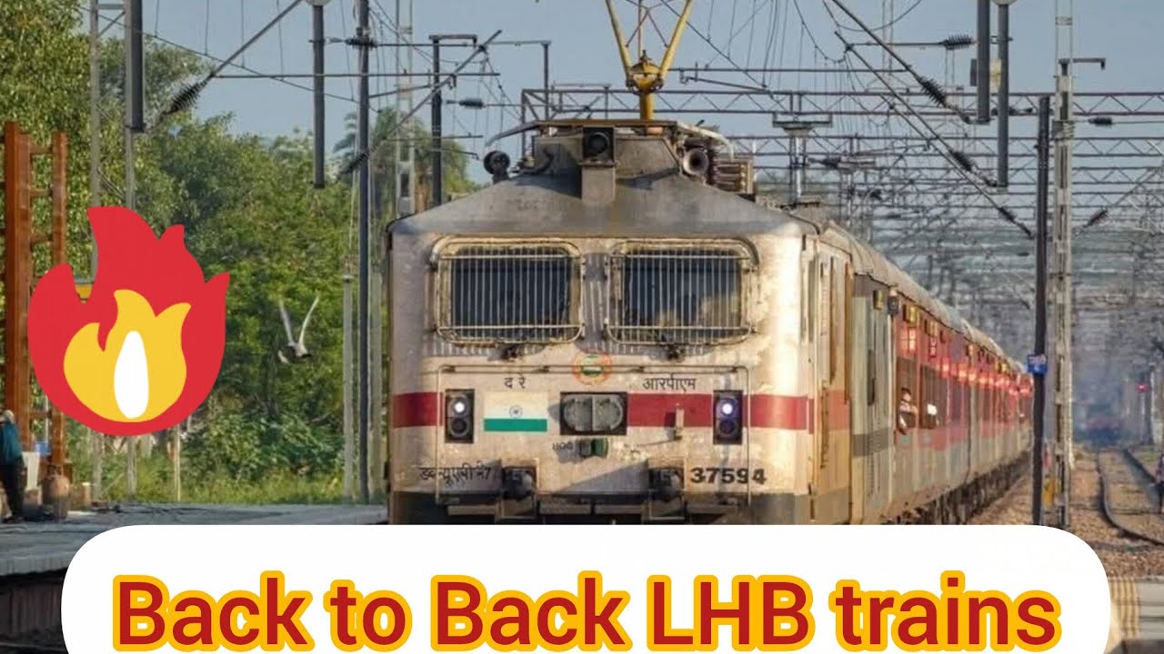 13 in 1 Compilation Back to Back LHB Coaches with WAP7 electric loco #train #trendingshorts #shorts