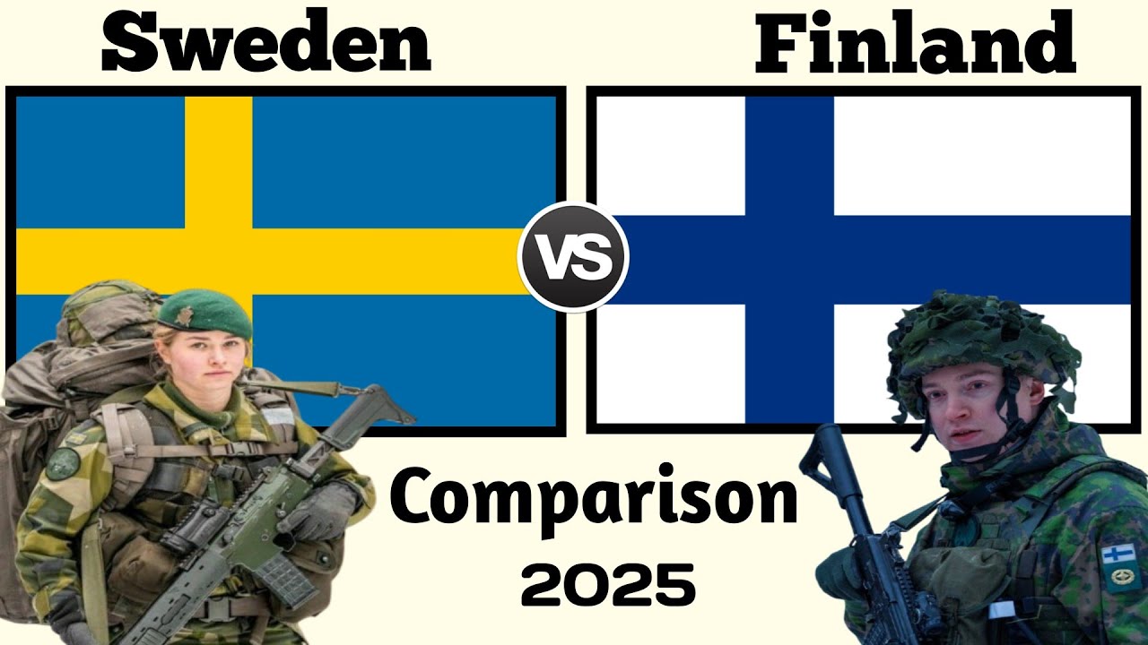 Sweden vs Finland Military Power Comparison 2025 | Finland vs Sweden military power 2025