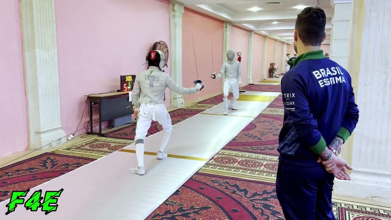 T64 JMS #7 IARULLIN Kiram AIN vs #58 LIU Vince 🇧🇷 - FIE Sabre Cadet & Junior World Cup Tunisia