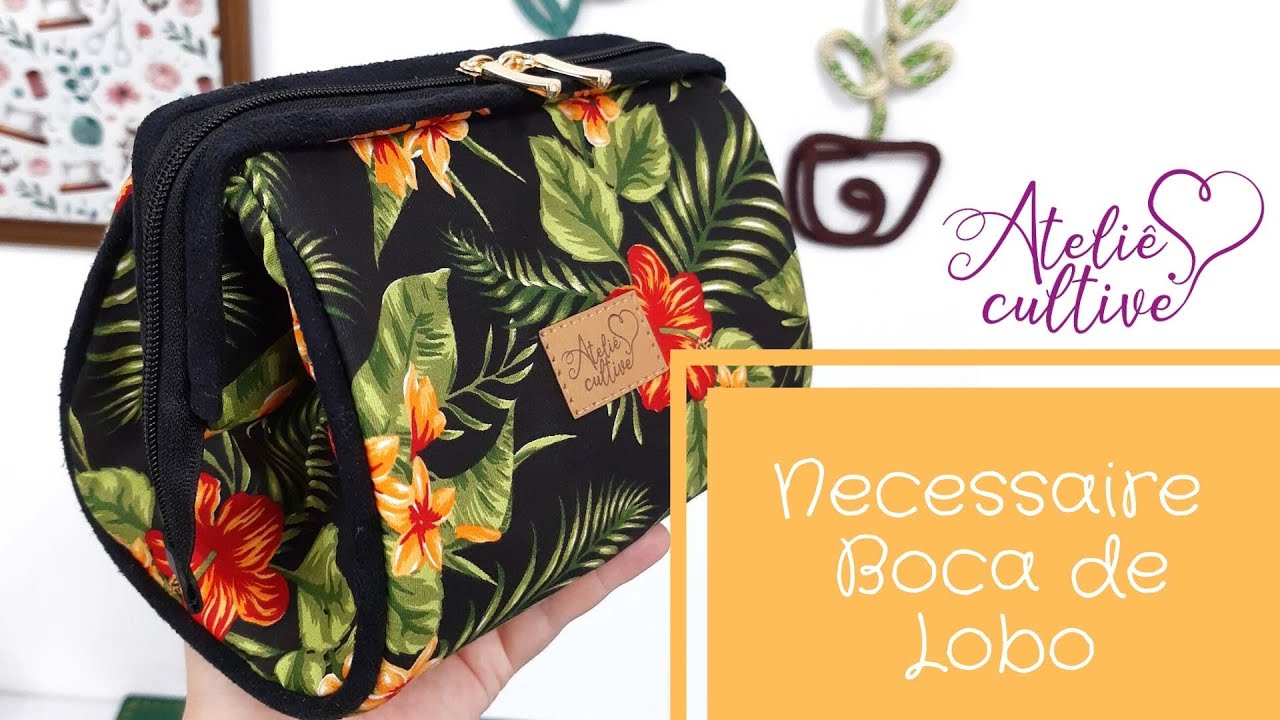 Passo a Passo - Necessaire Boca de Lobo
