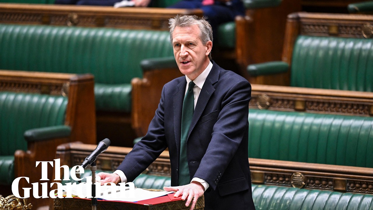 Defence Secretary Dan Jarvis makes statement on defence investment plan &ndash; watch live
