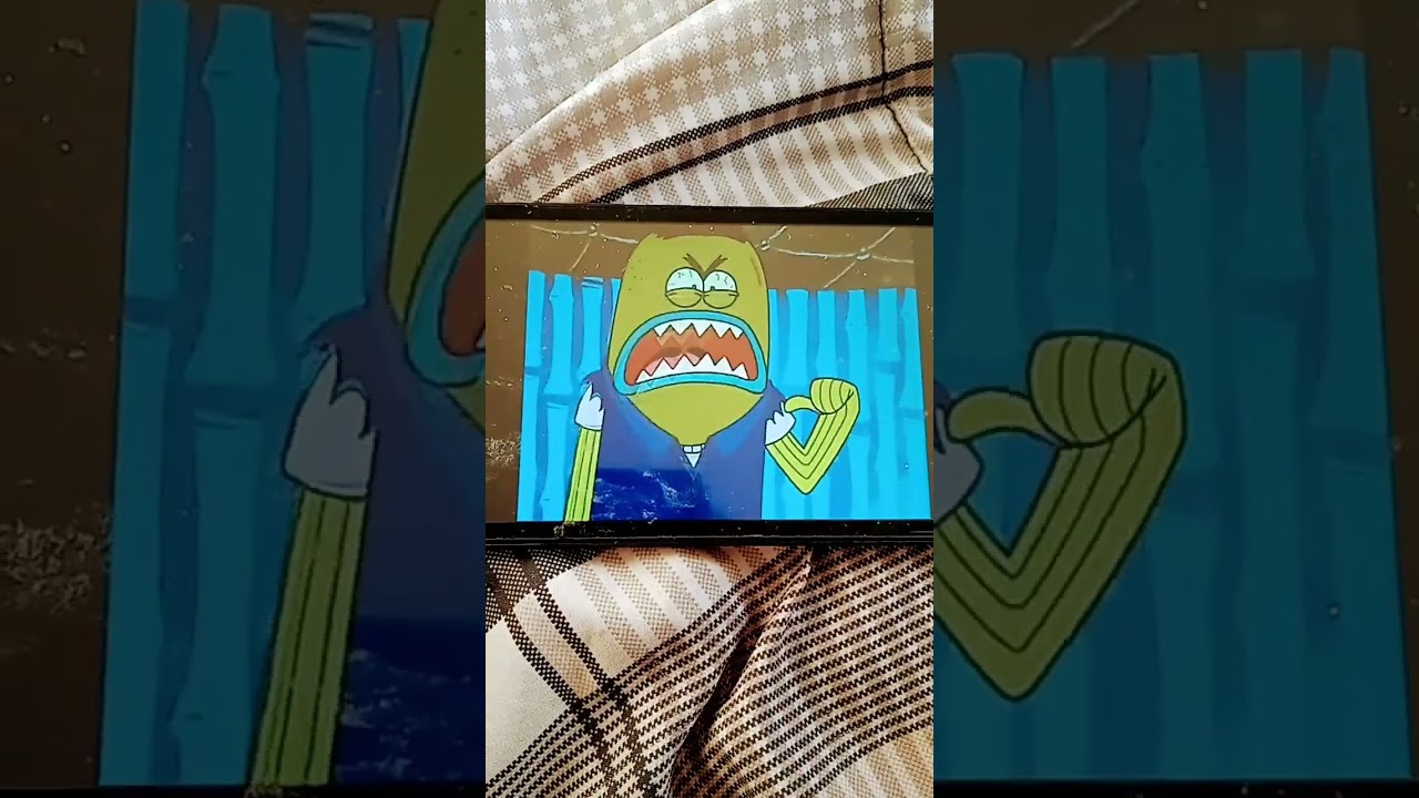 guy is rage at SpongeBob and guy screaming