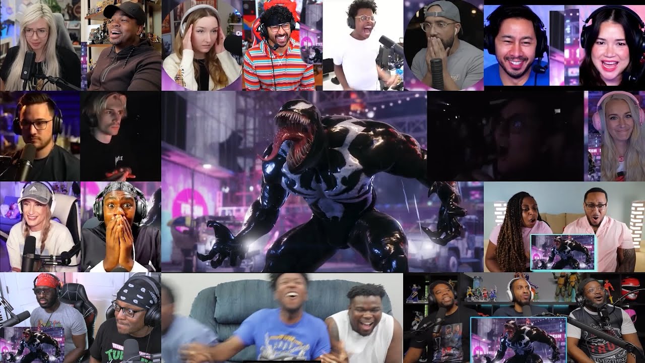 Spiderman 2 Story Trailer Reaction Mashup | Marvel | PS5