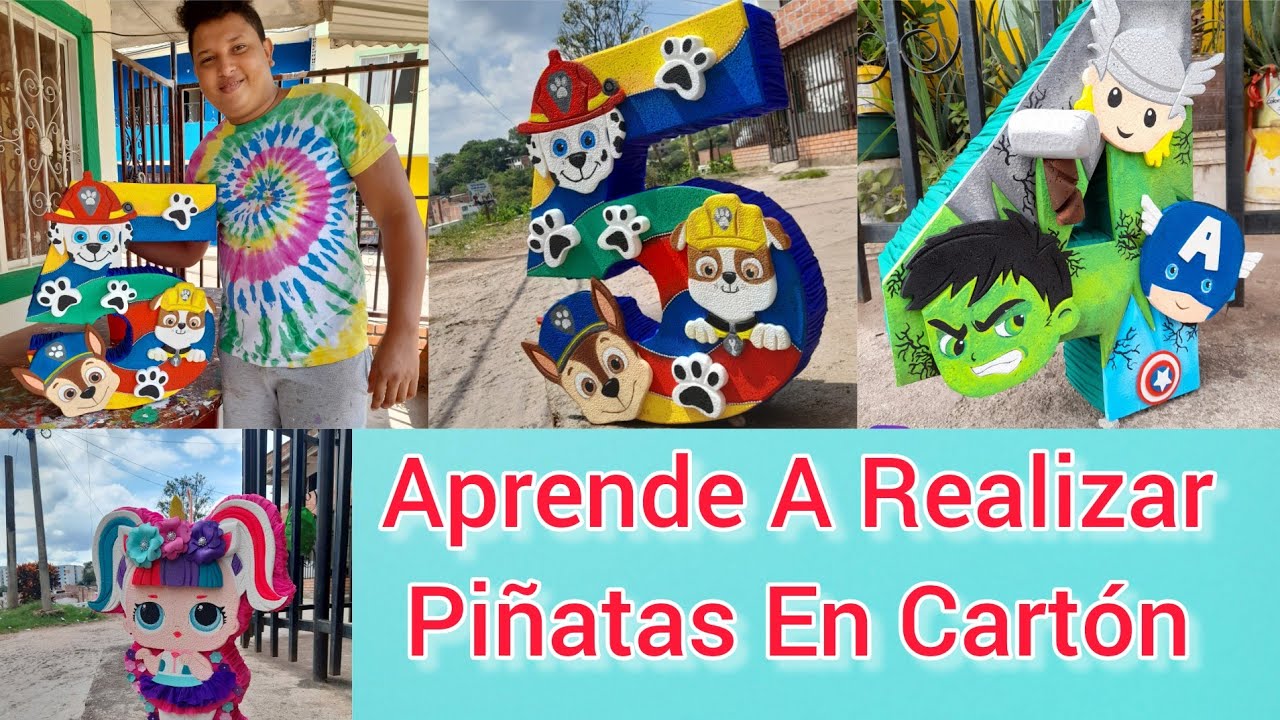 Como Aprender A Realizar Una Piñata En Cartón, Icopor,Plumavit,Estereofón, Porespán,Telgopo,Isopor.