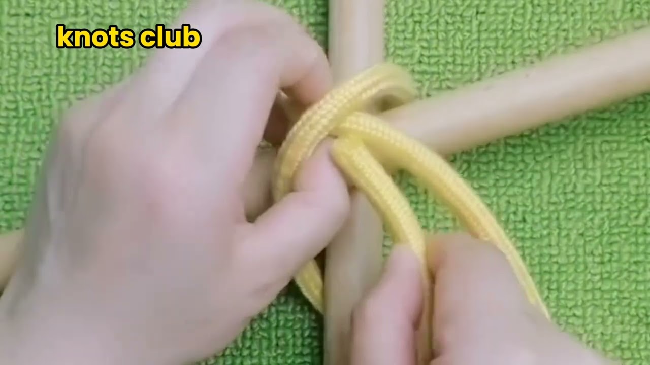 how to tie cross beam knot | cross binding knots
