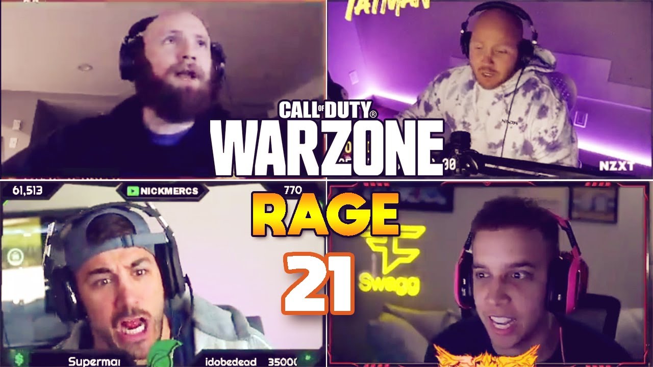 Warzone Twitch Streamers Ultimate Mega Rage compilation #21