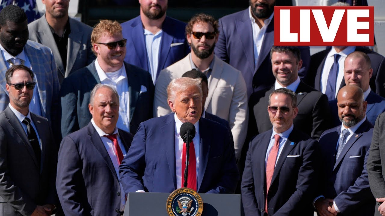 LIVE l Trump hosts Super Bowl champion Eagles at White House