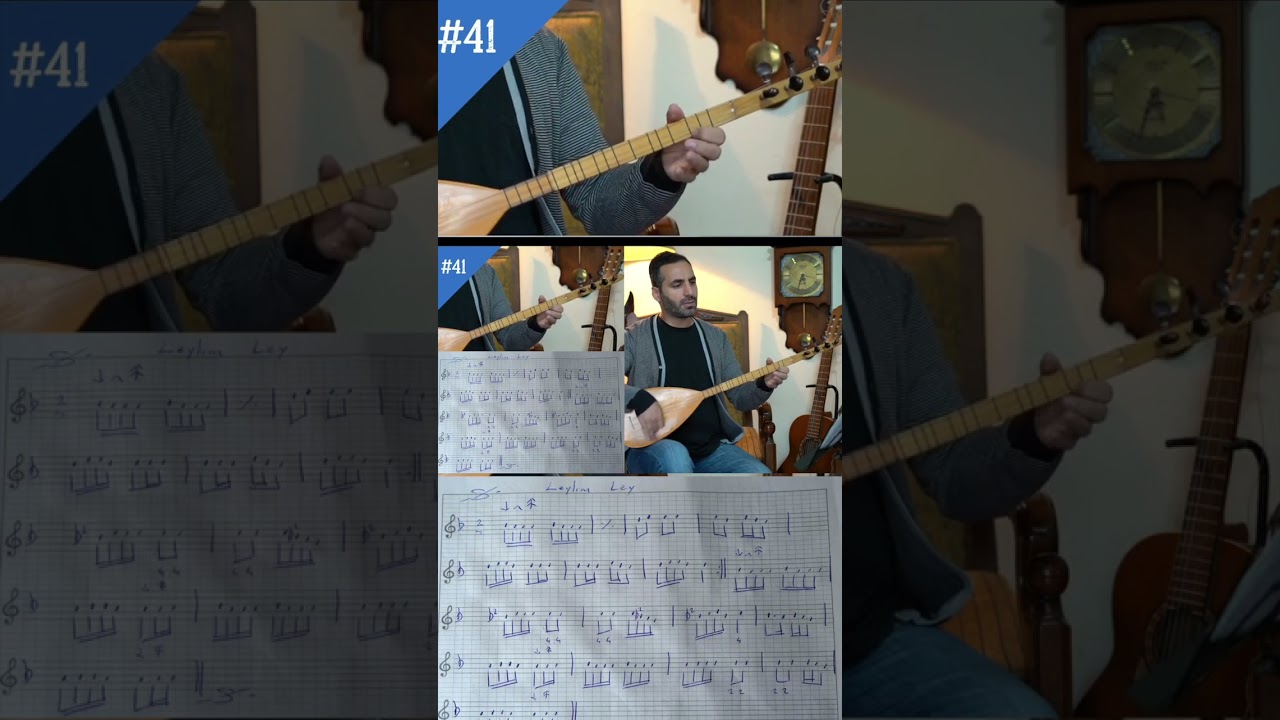 Bağlama Dersleri 41- Leylim Ley